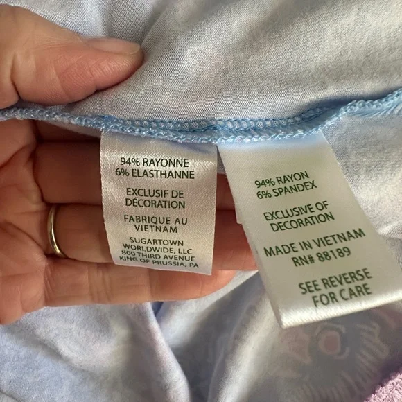 Lilly Pulitzer Blue and Pink Romper - Picture 7 of 7